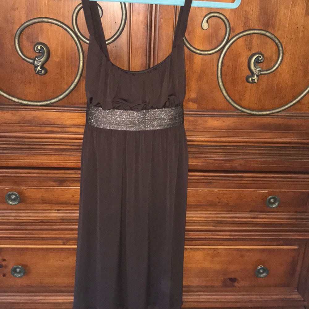 Semi formal dark brown sun dress